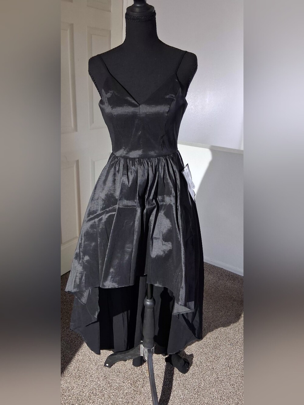 Classic Black High-Low Cocktail Dress